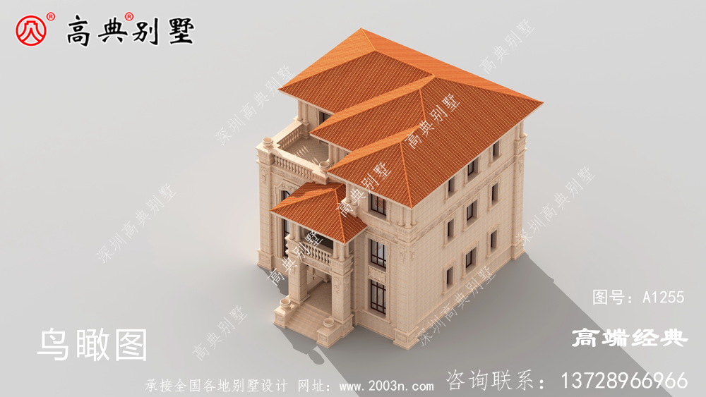 賀蘭縣三層歐式石材農村自建房