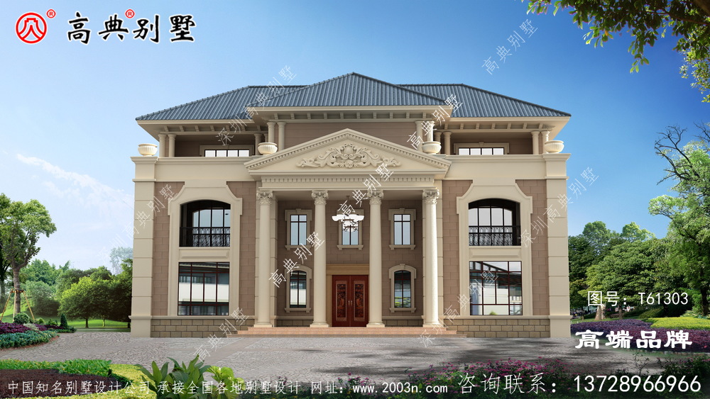 農村房屋設計圖大全造型簡單，施工很省事。