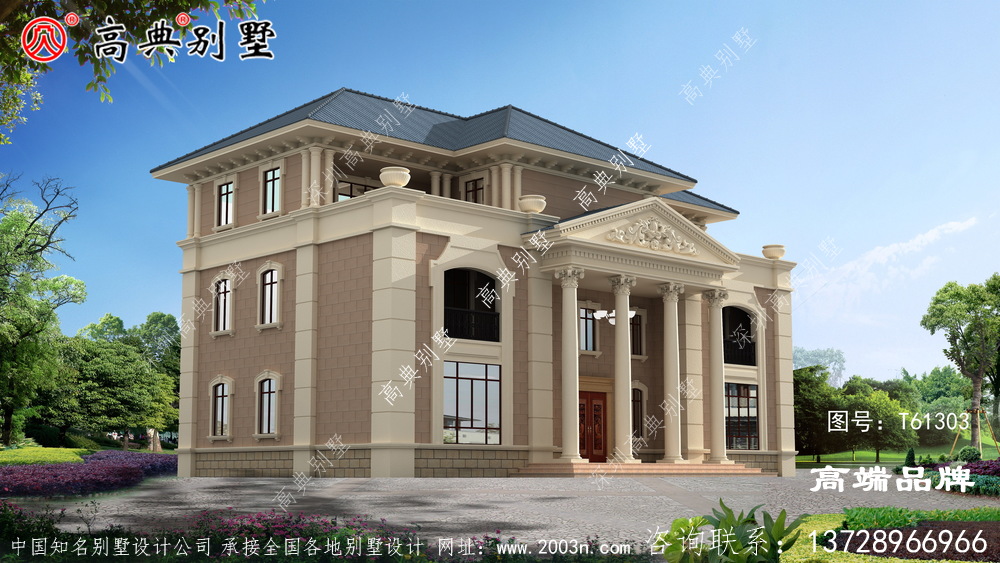 農村房屋設計圖大全造型簡單，施工很省事。