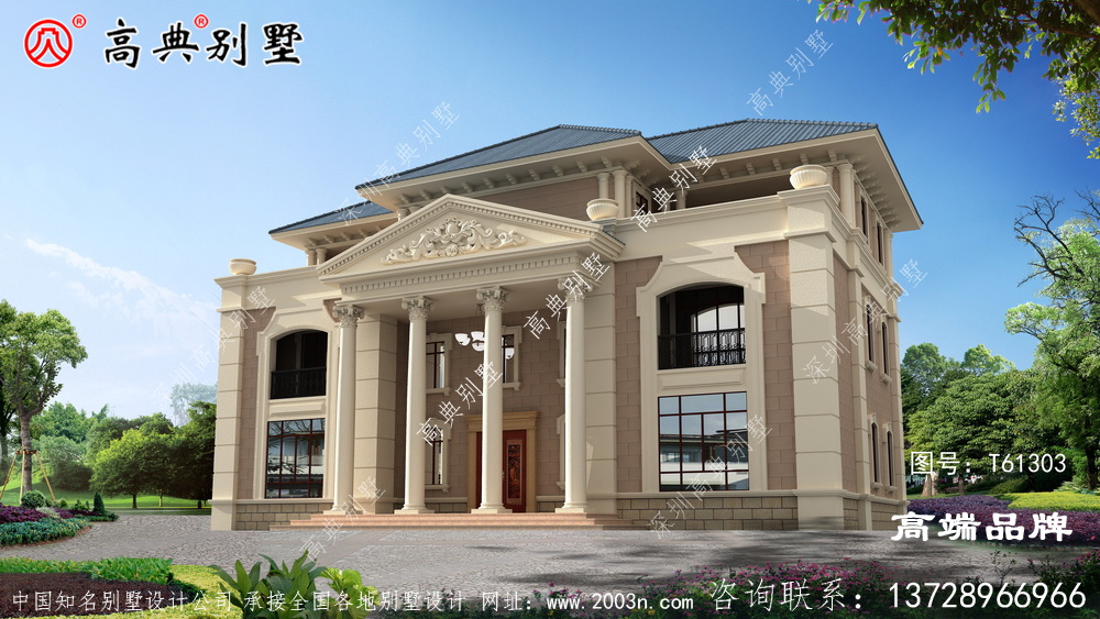 農村房屋設計圖大全造型簡單，施工很省事。