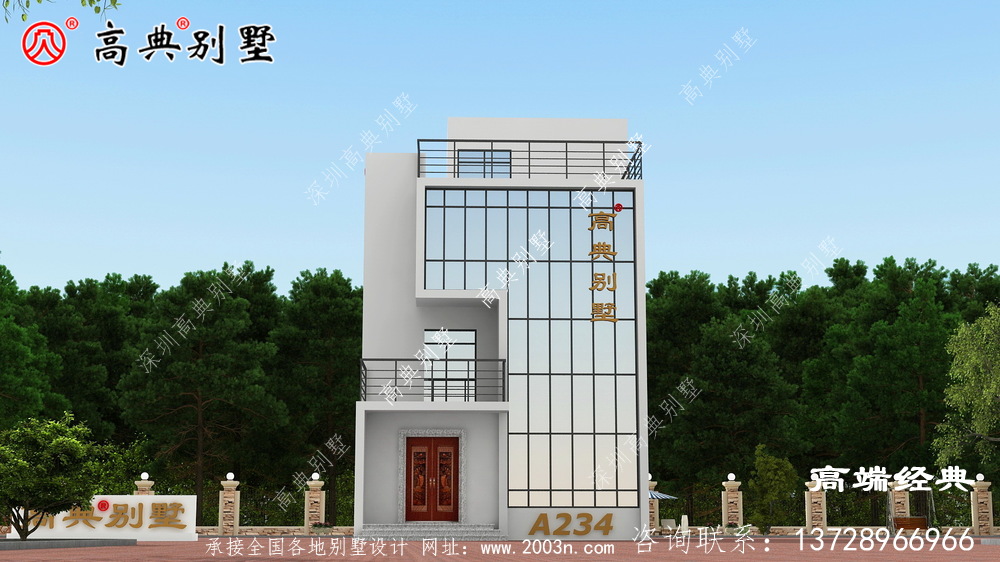 南宮市三層樓房自建圖告訴你小宅基地也能蓋豪宅，趕緊給自己安排起來
