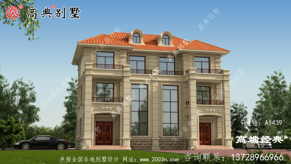 非常的簡(jiǎn)單實(shí)用的復(fù)式雙拼別墅,而且還劃算不貴