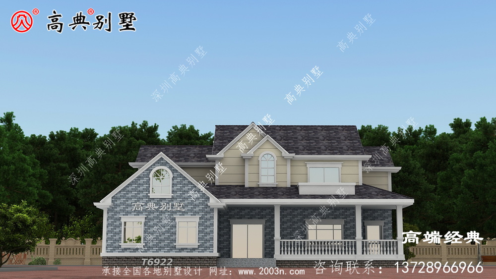 永城市二層別墅設計戶型方案圖，看完才知道為什么都去農村自建房