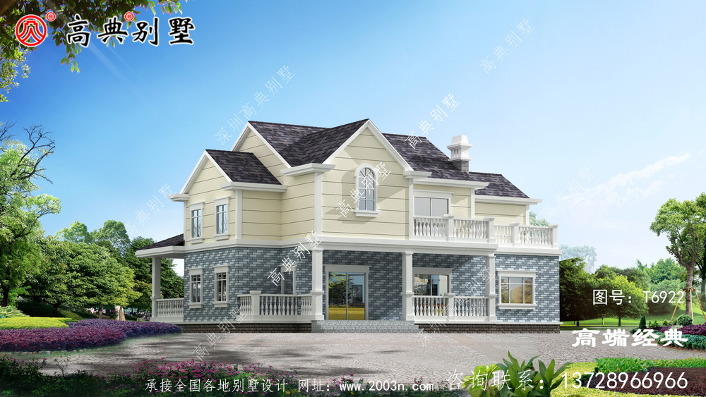 永城市二層別墅設計戶型方案圖，看完才知道為什么都去農村自建房