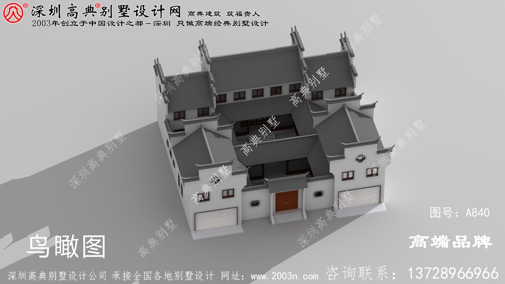 中式二層小洋樓圖片,經典大氣,傳承中式建筑不一樣的美