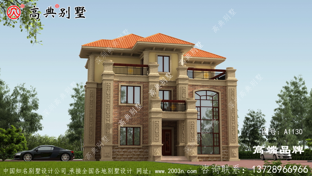 鄉村三層住宅設計,內部布局合理,造價適中