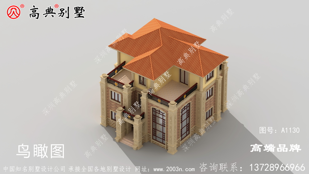 鄉村三層住宅設計,內部布局合理,造價適中