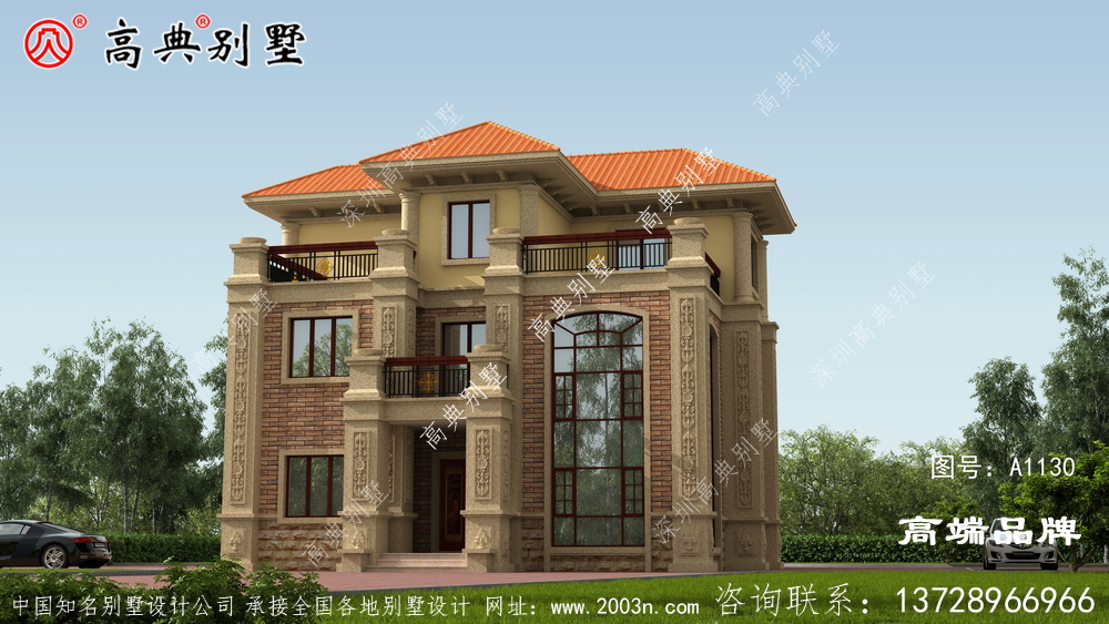 鄉村三層住宅設計,內部布局合理,造價適中