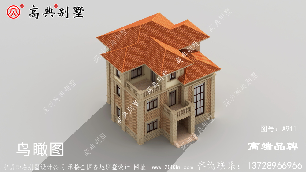弧形屋檐設計別墅充滿歐式氣息