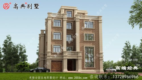農村自建別墅的設計方案，歐式風格，帶堂屋、