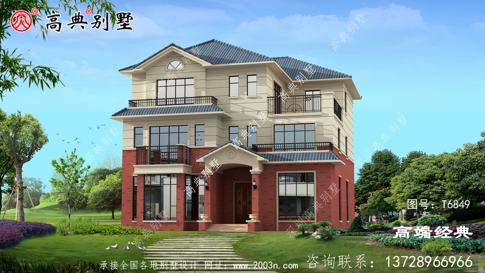 老家建一棟這樣的別墅,每次過年過節回去居住也舒適