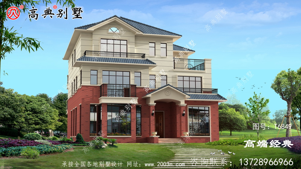 老家建一棟這樣的別墅,每次過年過節回去居住也舒適