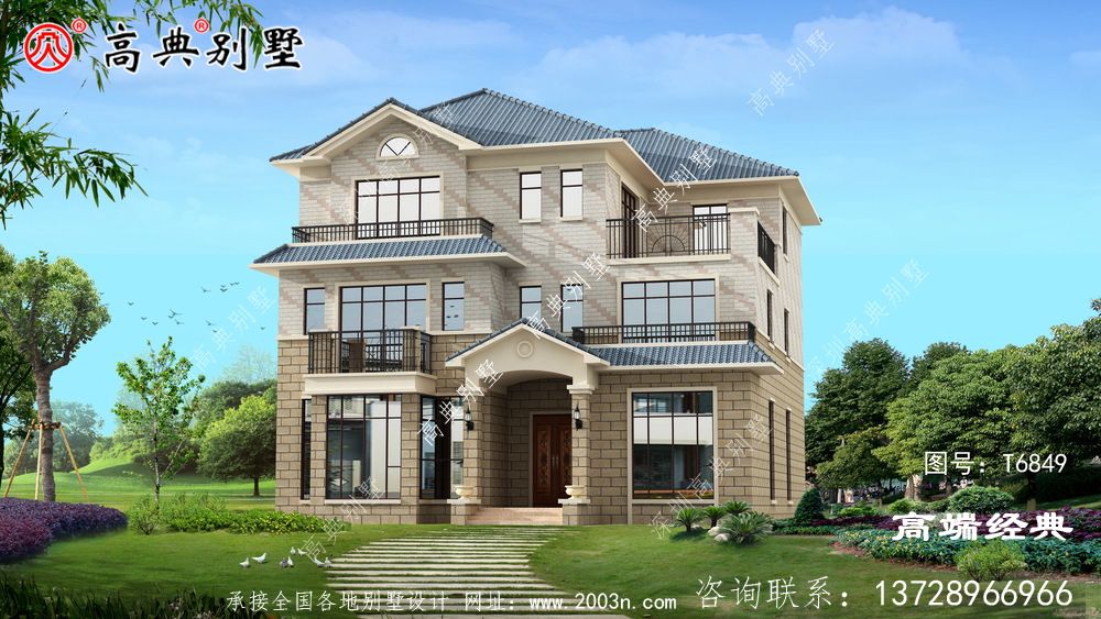 老家建一棟這樣的別墅,每次過年過節回去居住也舒適