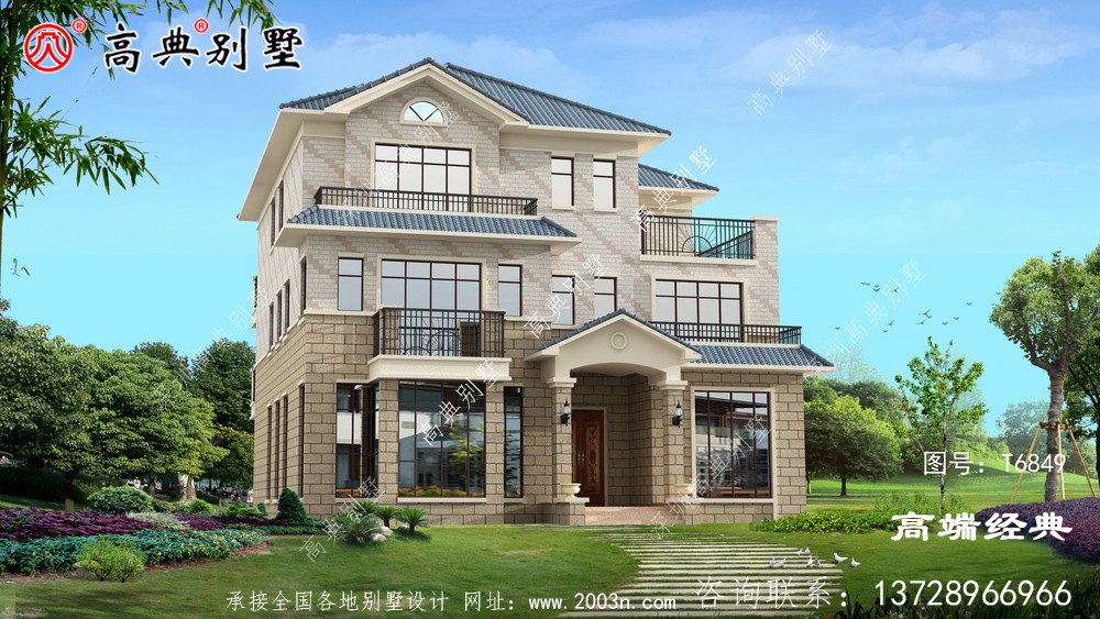 老家建一棟這樣的別墅,每次過年過節回去居住也舒適